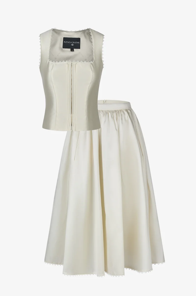 Kinga Mathe Set in Ivory