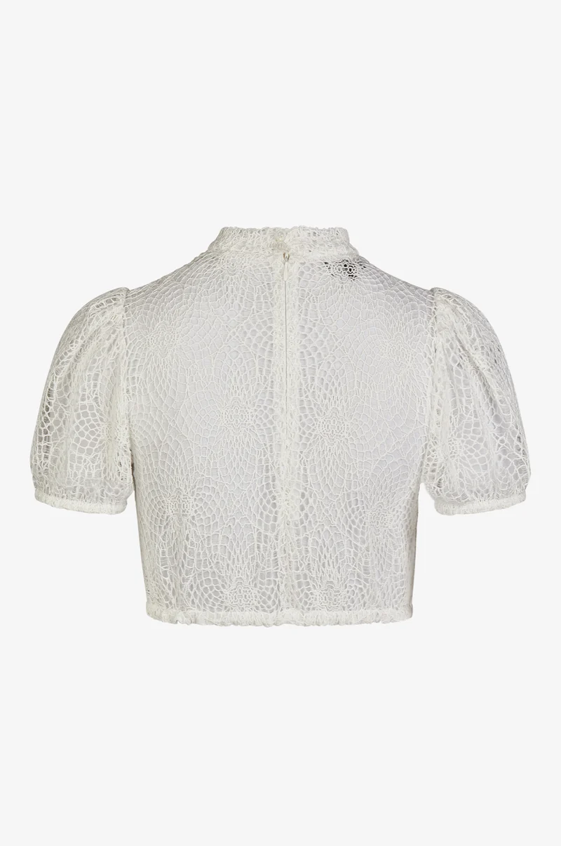Dirndlbluse Leni in Weiß
