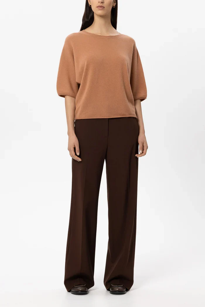 Luisa Cerano Damen Pullover aus Kaschmir-Mix Brick