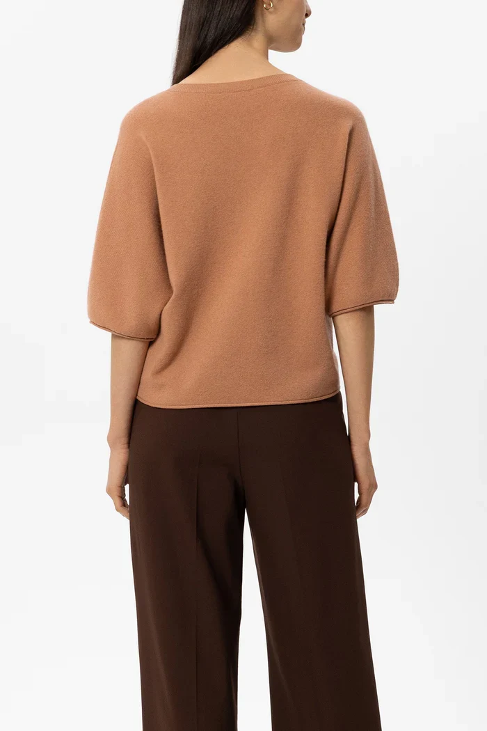 Luisa Cerano Damen Pullover aus Kaschmir-Mix Brick