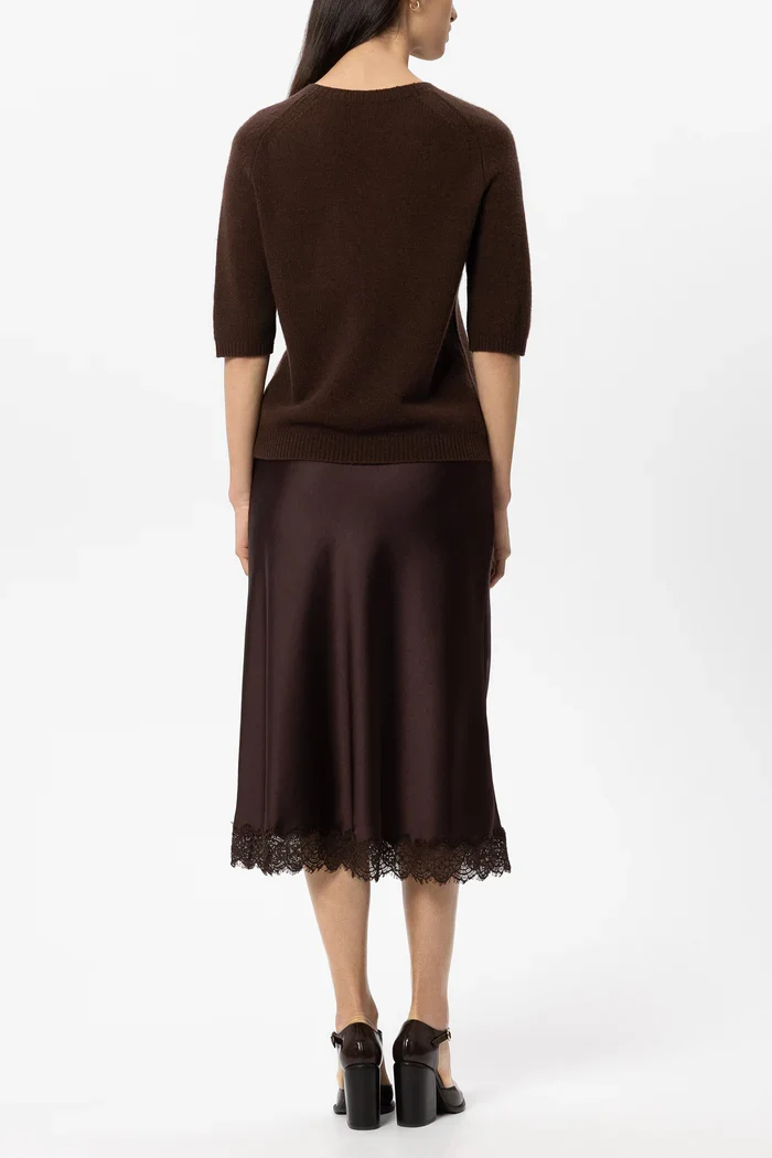 Luisa Cerano Damen Pullover aus Kaschmir-Mix Marone