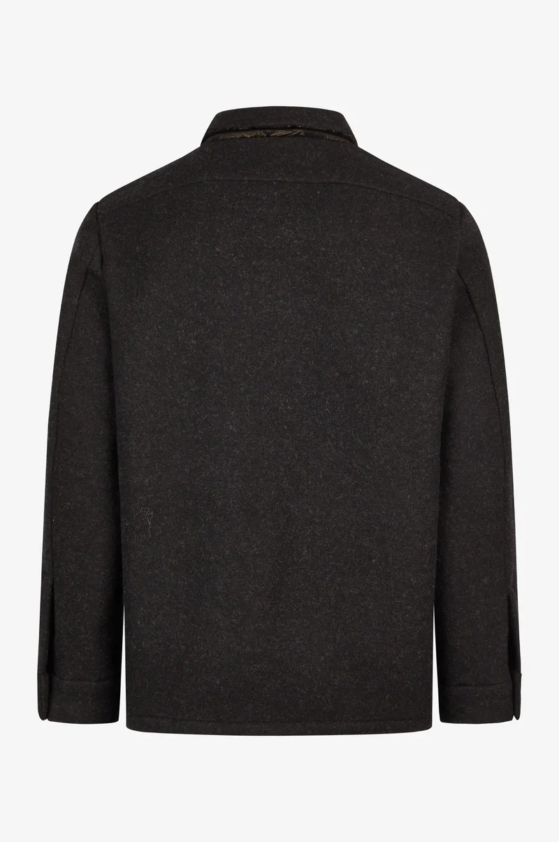 Overjaket Elias in Schwarz mit Taschen