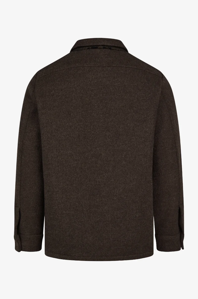 Overjaket Elias in Mocca mit Taschen