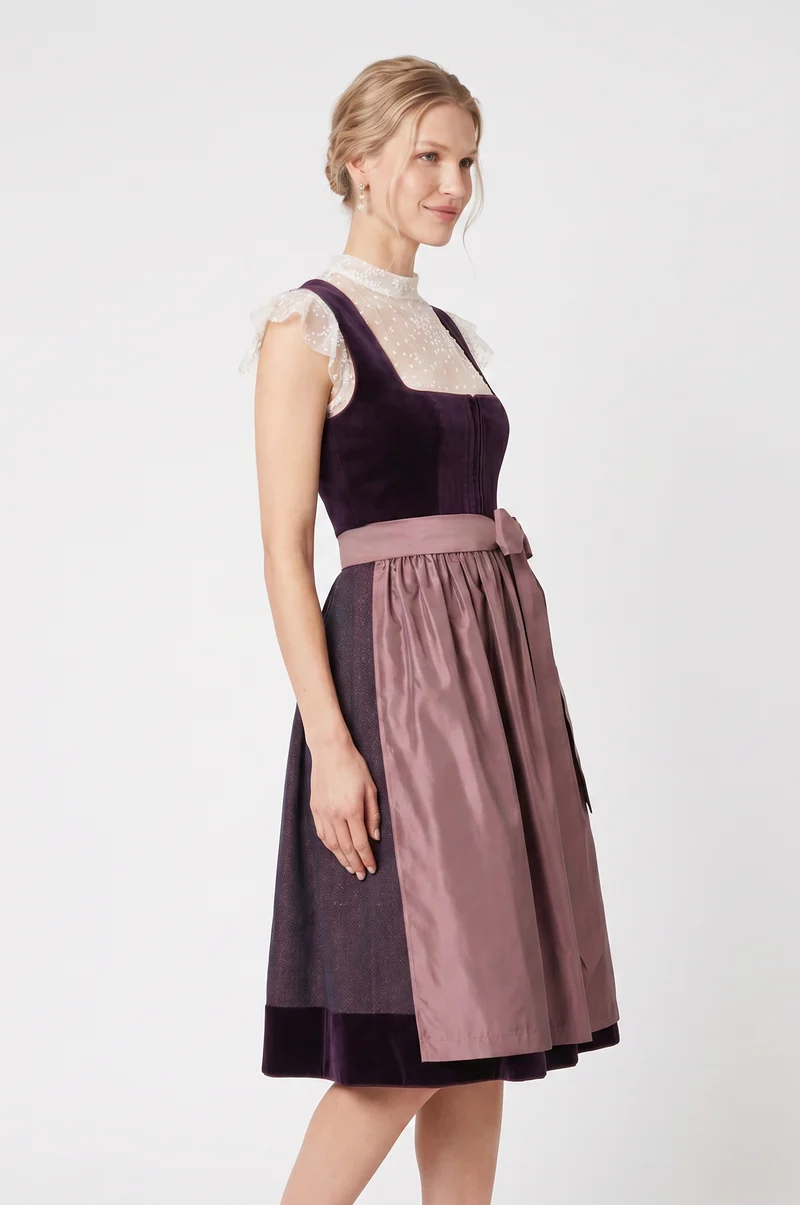 Dirndl Tuzla in Aubergine