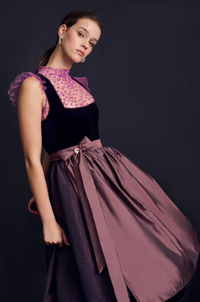 Dirndl Tuzla in Aubergine