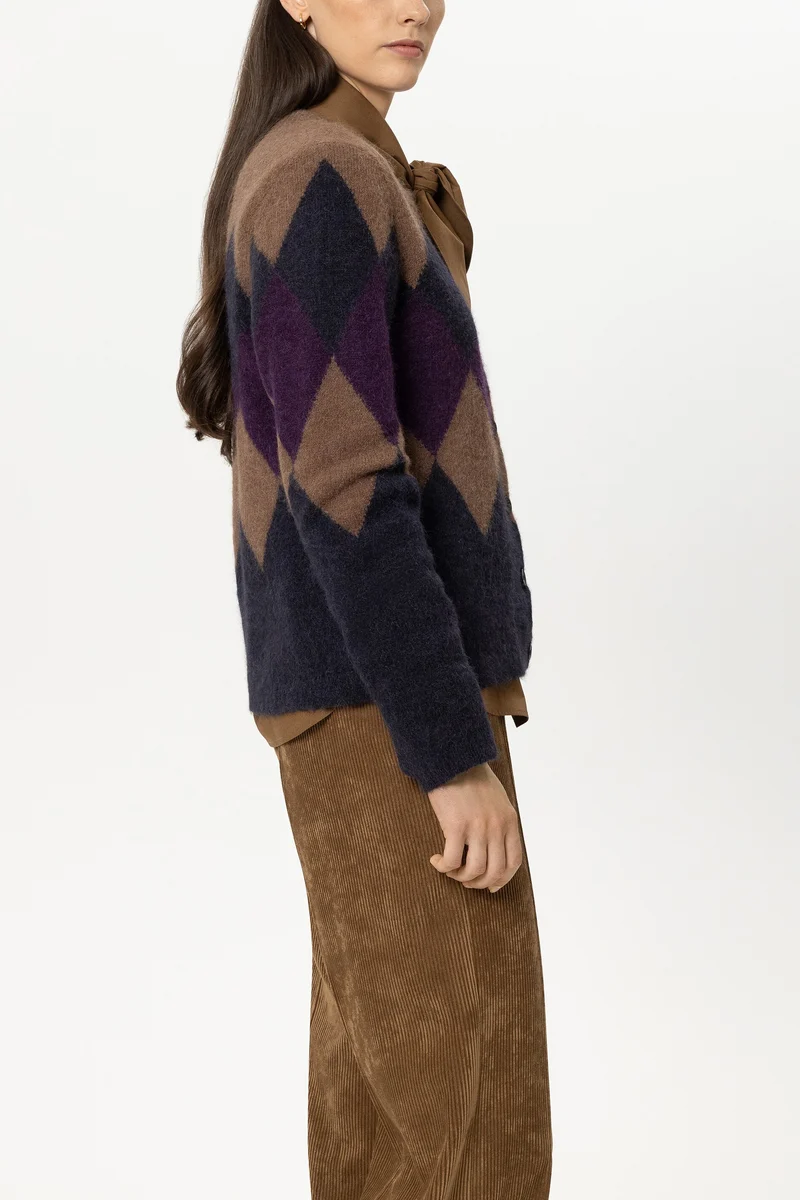 Luisa Cerano Damen Cardigan mit Muster Multi