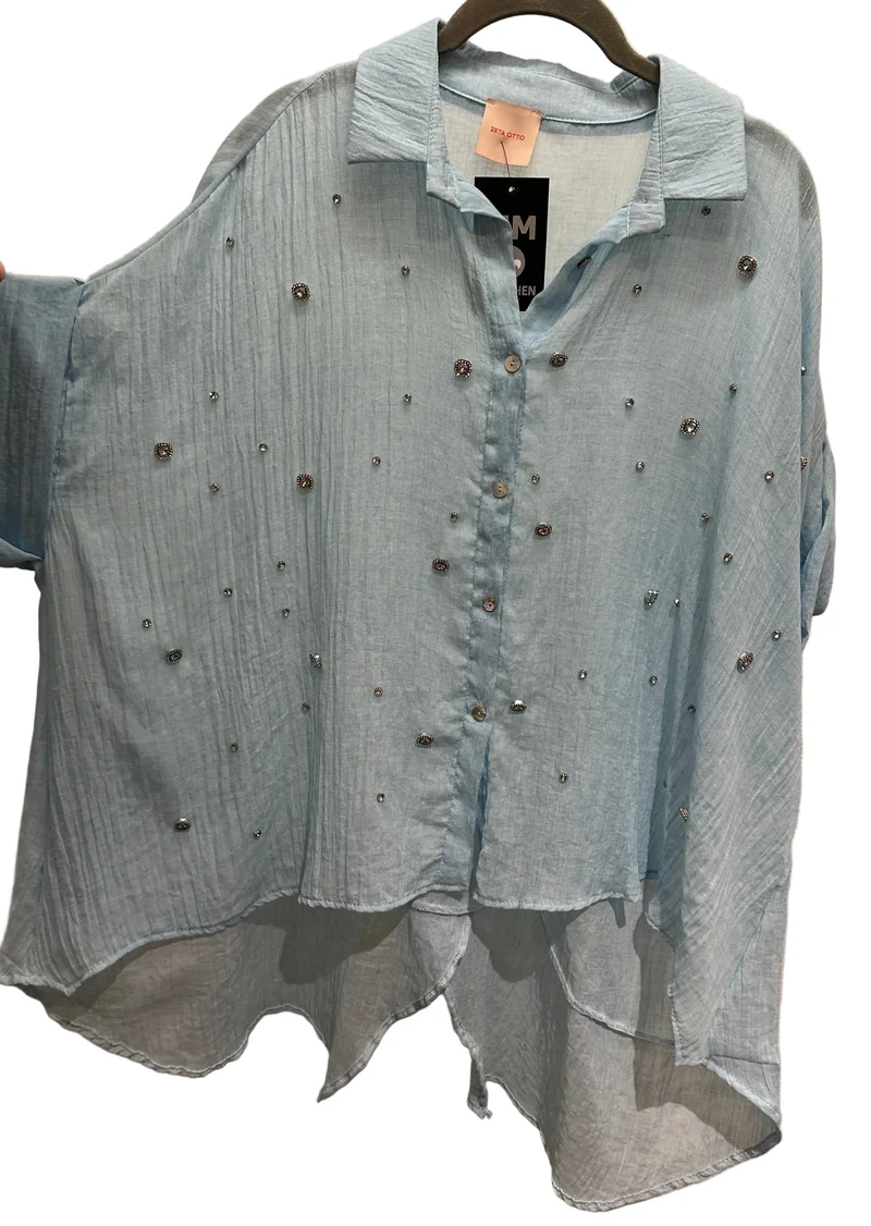Bluse MM München hellblau