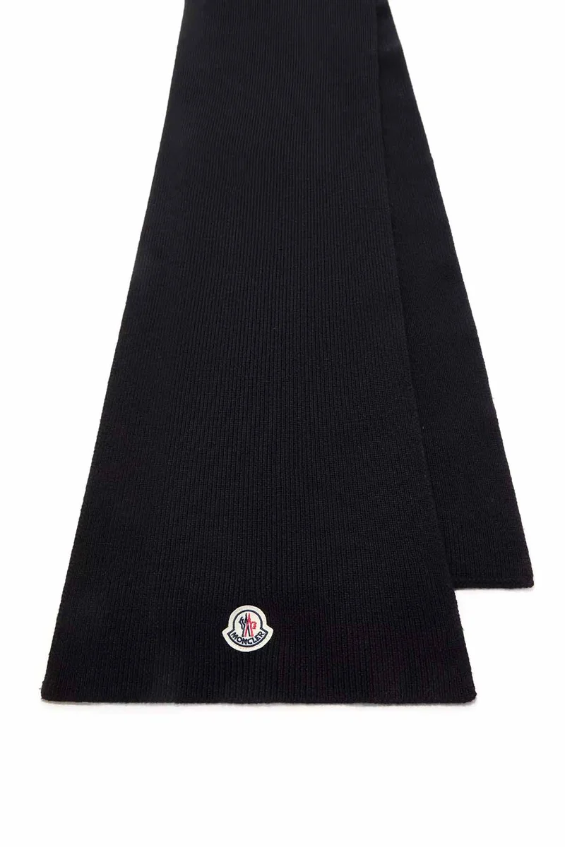 Moncler Herren Strickschal Schwarz