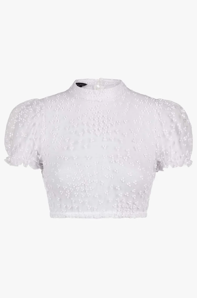 Dirndlbluse Leni in Weiß