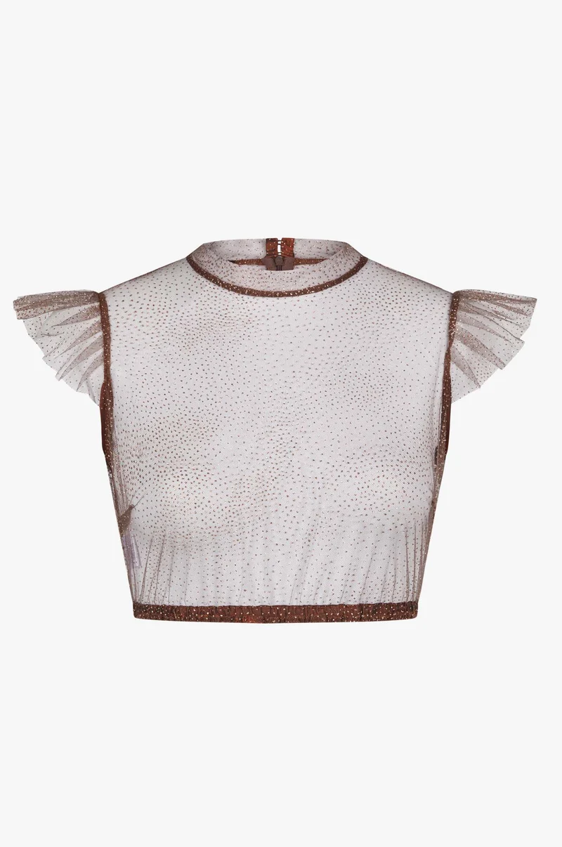 Dirndlbluse Heiki in Mocca