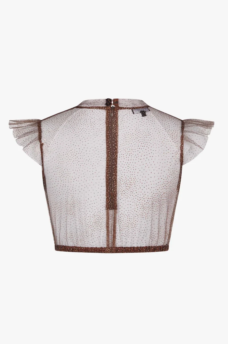 Dirndlbluse Heiki in Mocca