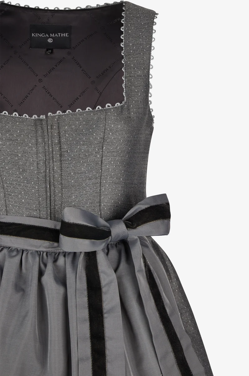 Dirndl Tirana in Grau