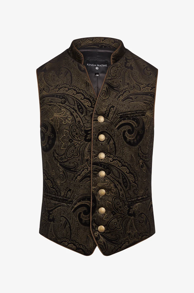 Trachtenweste Henry in Gold