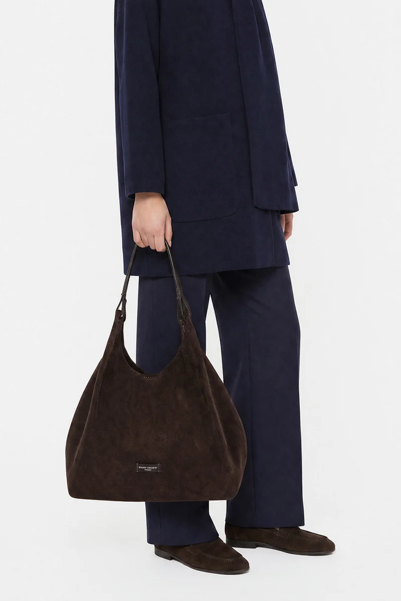 Gianni Chiarini Damen Handtasche Dua Moka