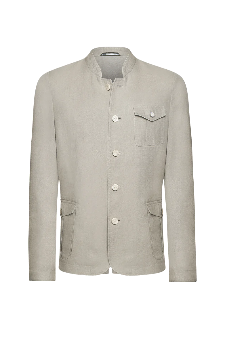 Gewaschene Leinenjacke