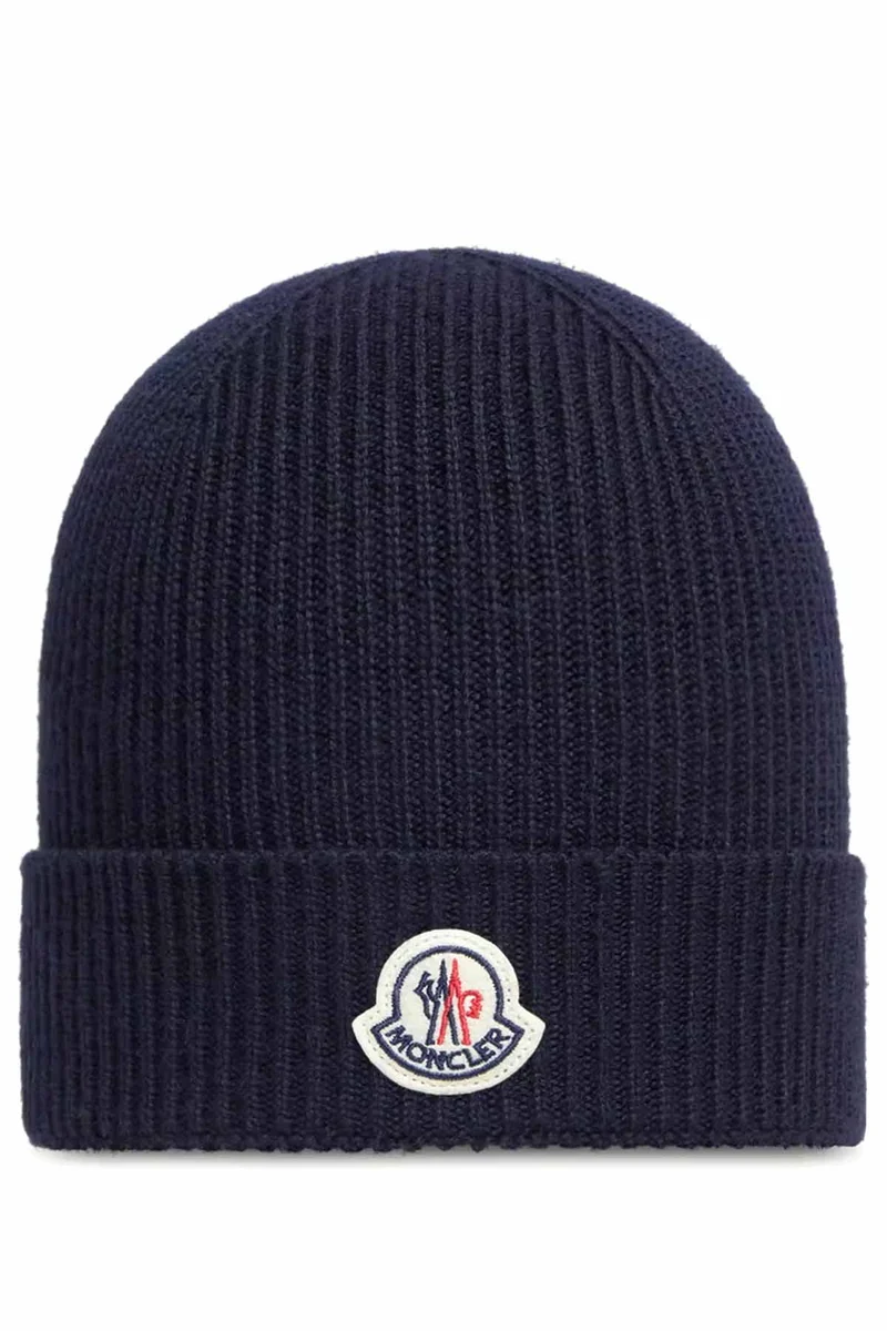 Moncler Herren Strickmütze Navy