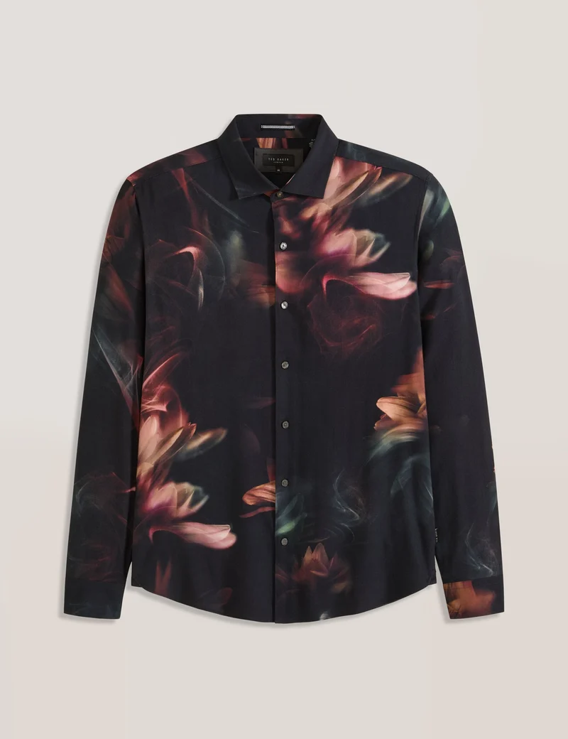 DARK PRINT SHIRT | NAVY