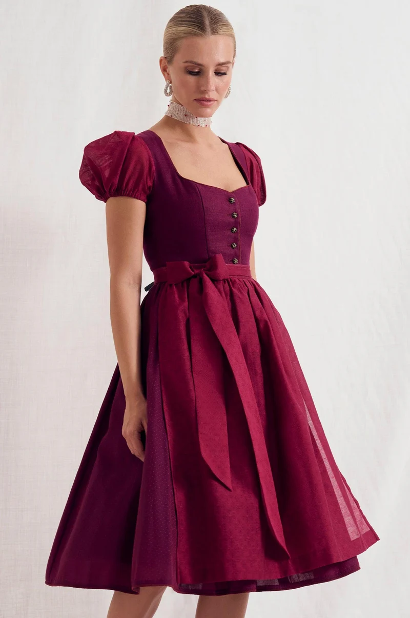 Dirndl Sanremo in Burgundy