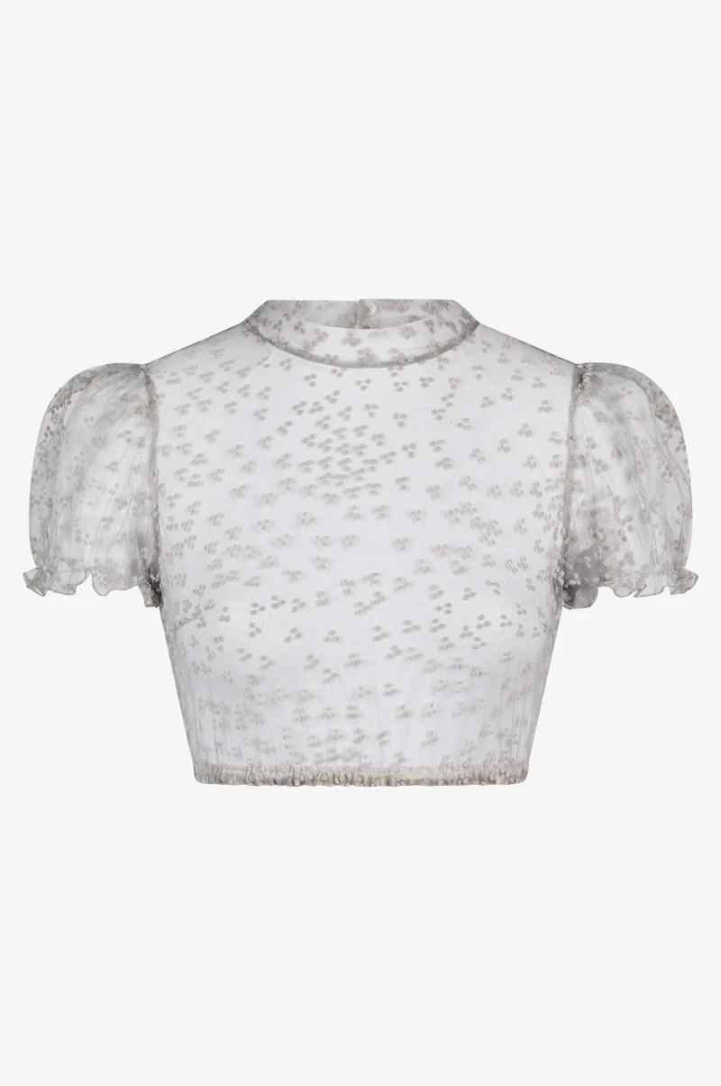 Dirndlbluse Leni in Grau