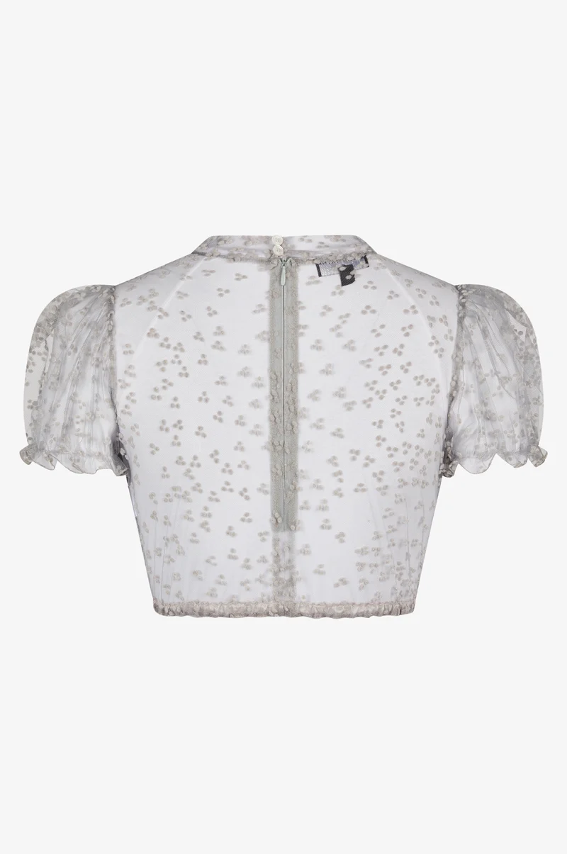 Dirndlbluse Leni in Grau