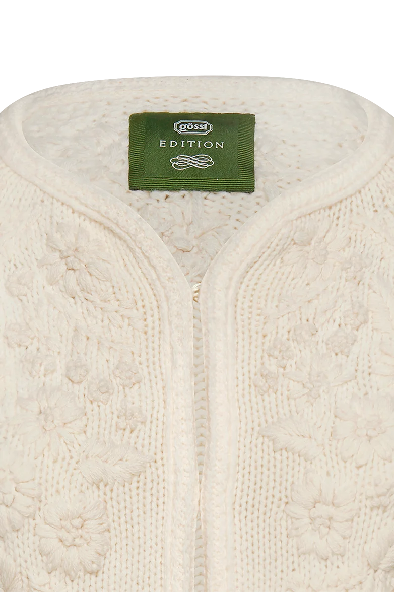 Bouquet-Strickjacke