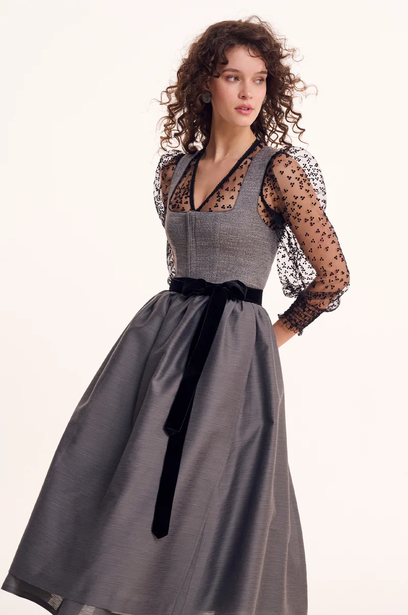 Dirndl Fasano in Grau