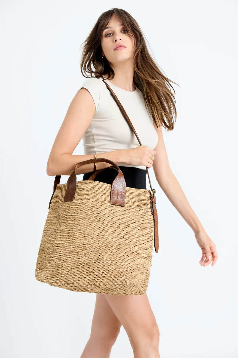IBELIV Damen Cabas-Tasche Mety Beige