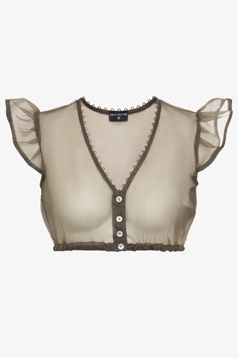 Seidenbluse Kiki in Anthrazit