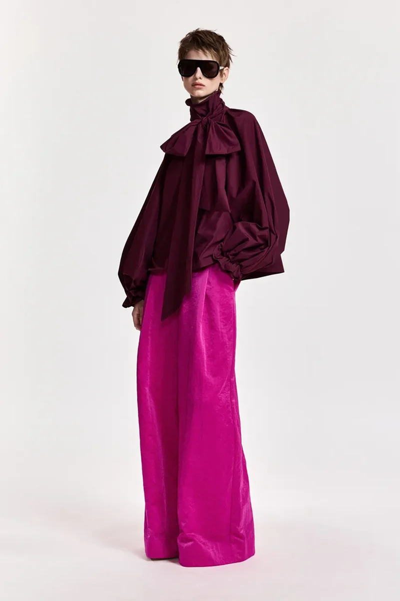 Essentiel Antwerp Damen Oversized-Bluse Keily Burgund