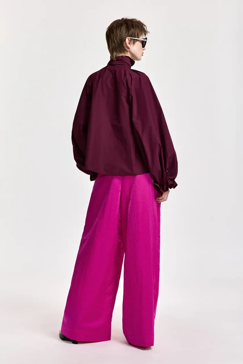 Essentiel Antwerp Damen Oversized-Bluse Keily Burgund
