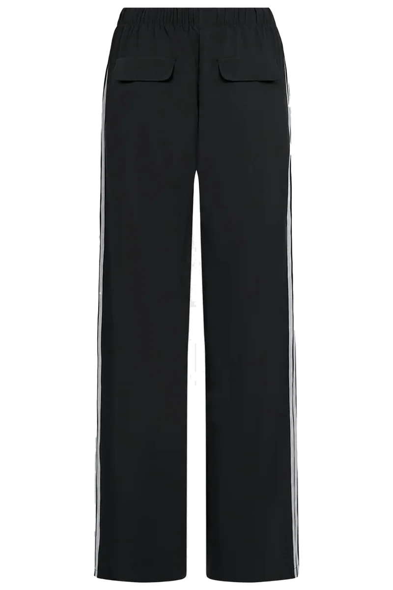 Penn & Ink N.Y Damen Hose mit Streifen Antra/Ecru