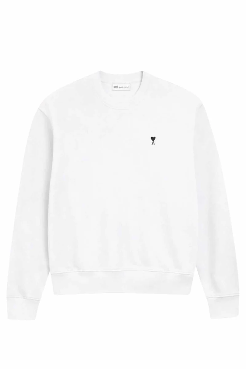 AMI Paris Herren Sweatshirt Weiss