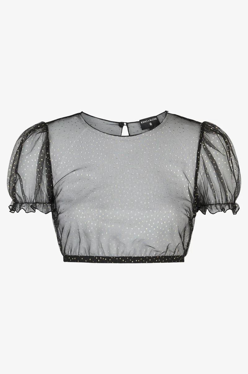 Dirndlbluse Lena in Schwarz