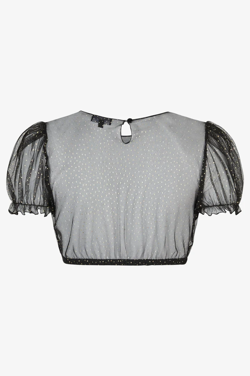 Dirndlbluse Lena in Schwarz