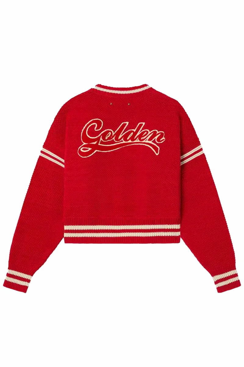 Golden Goose Damen Strickpullover Tomato Red