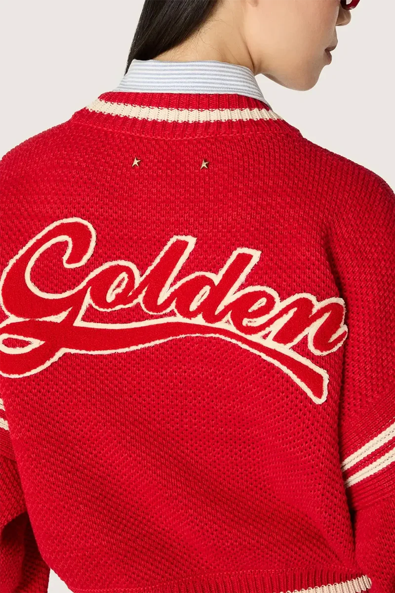Golden Goose Damen Strickpullover Tomato Red