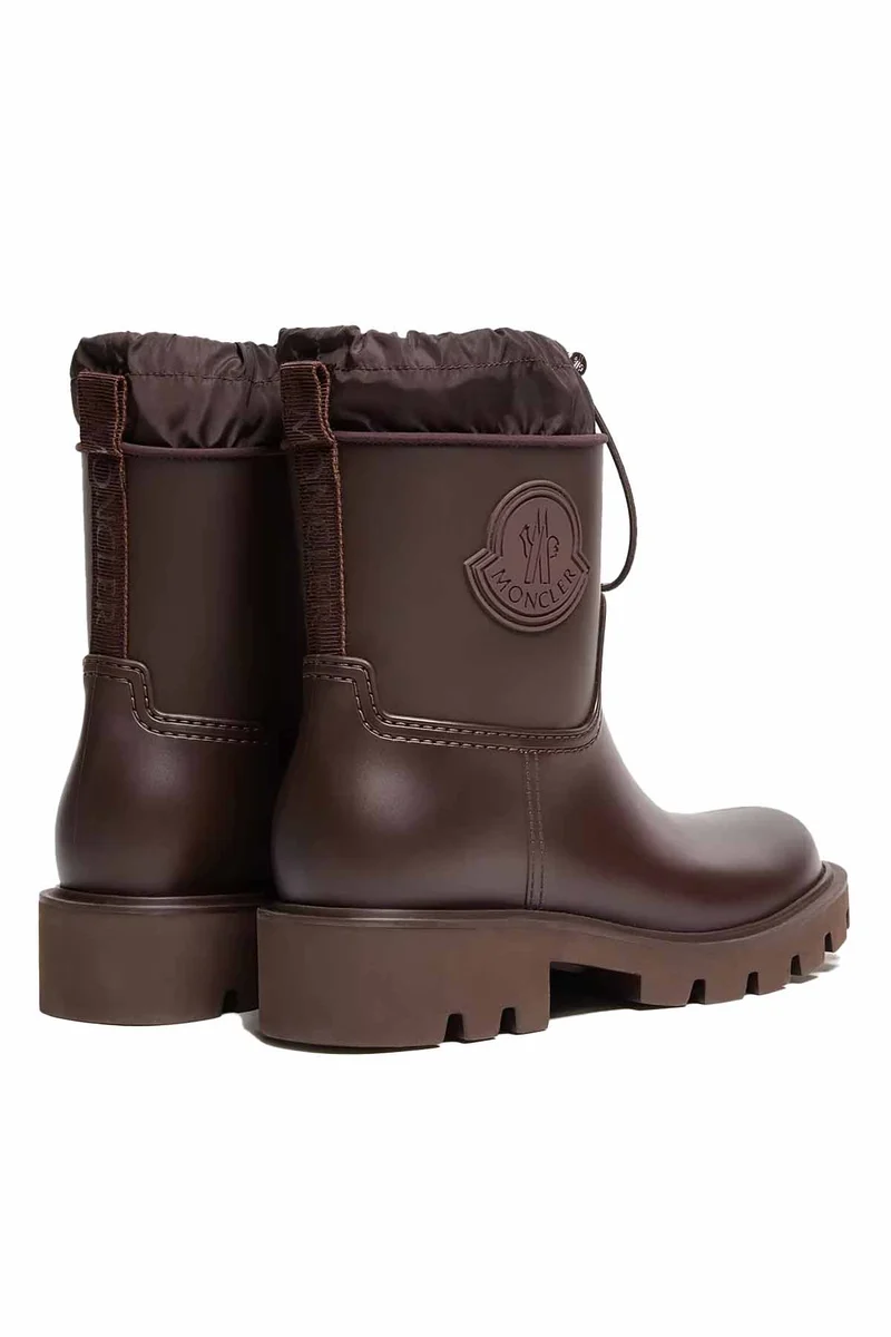 Moncler Damen Regenstiefel Kickstream Braun