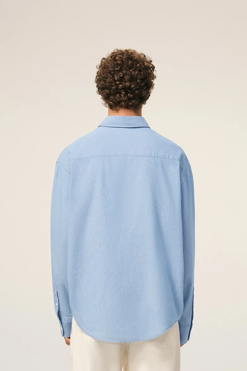 AMI Paris Herren Hemd Hellblau