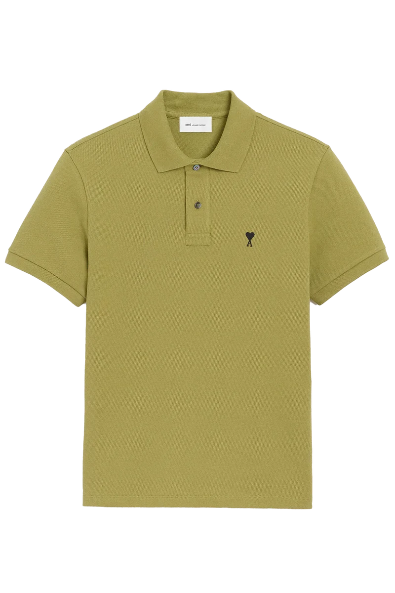 AMI Paris Herren Poloshirt Matcha