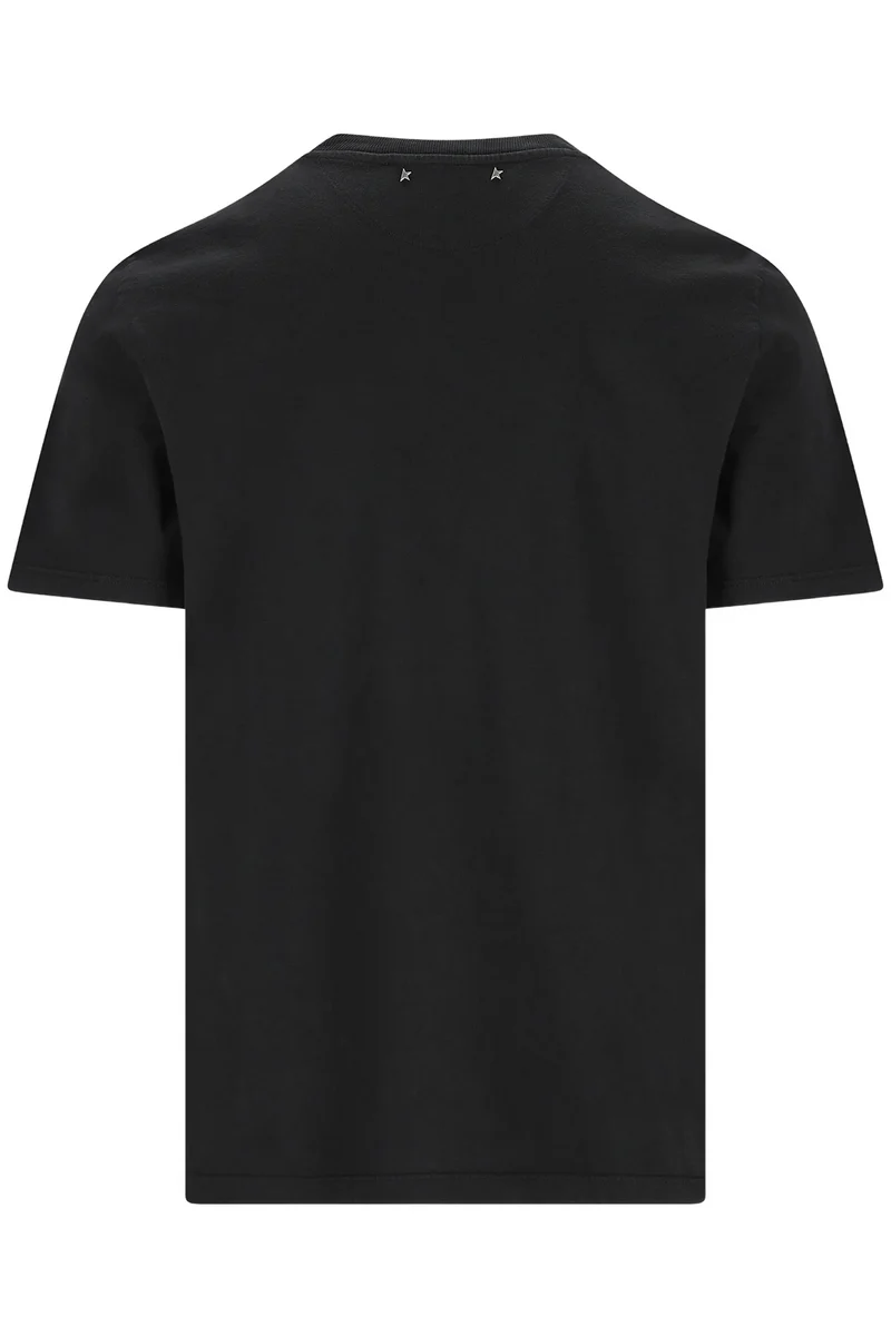 Golden Goose Unisex T-Shirt Regular Fit mit Logo Print Schwarz