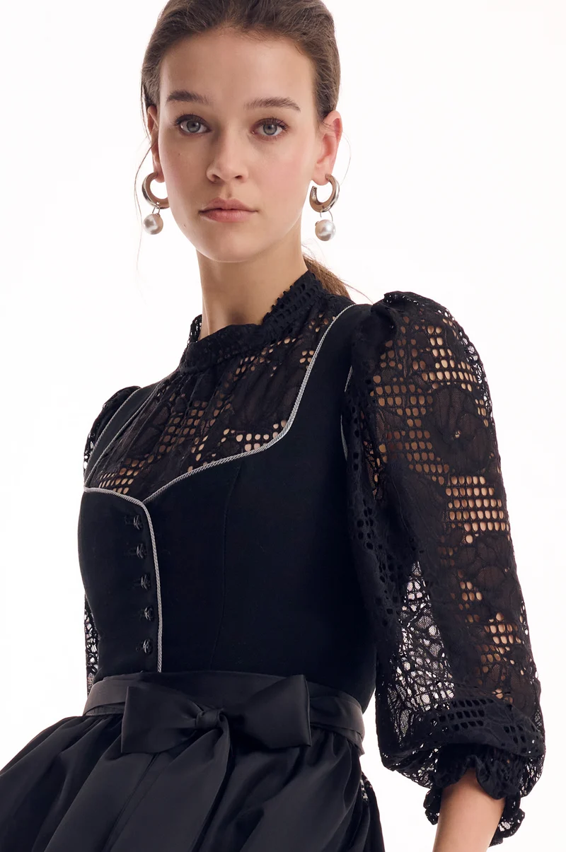 Bluse Cornelia in Schwarz