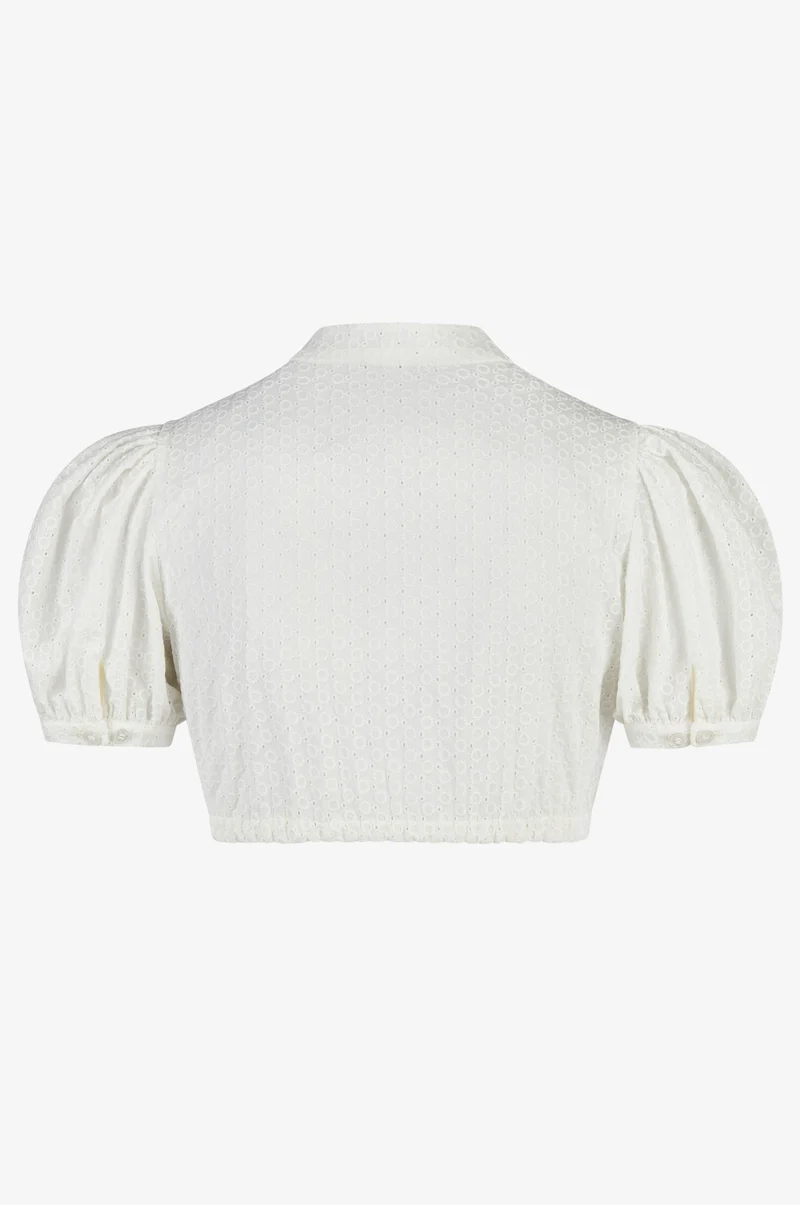 Dirndlbluse Gini in Weiß