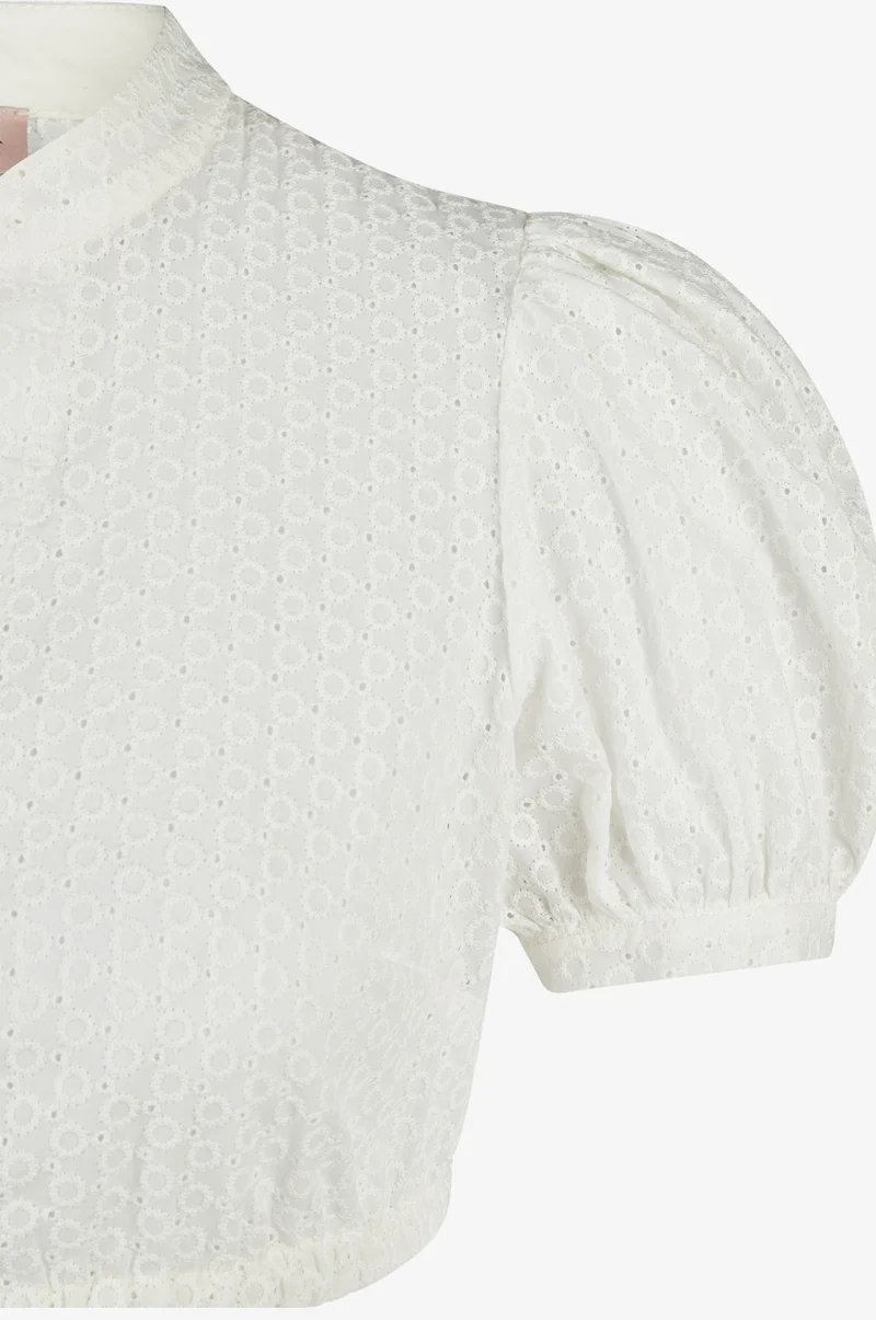 Dirndlbluse Gini in Weiß