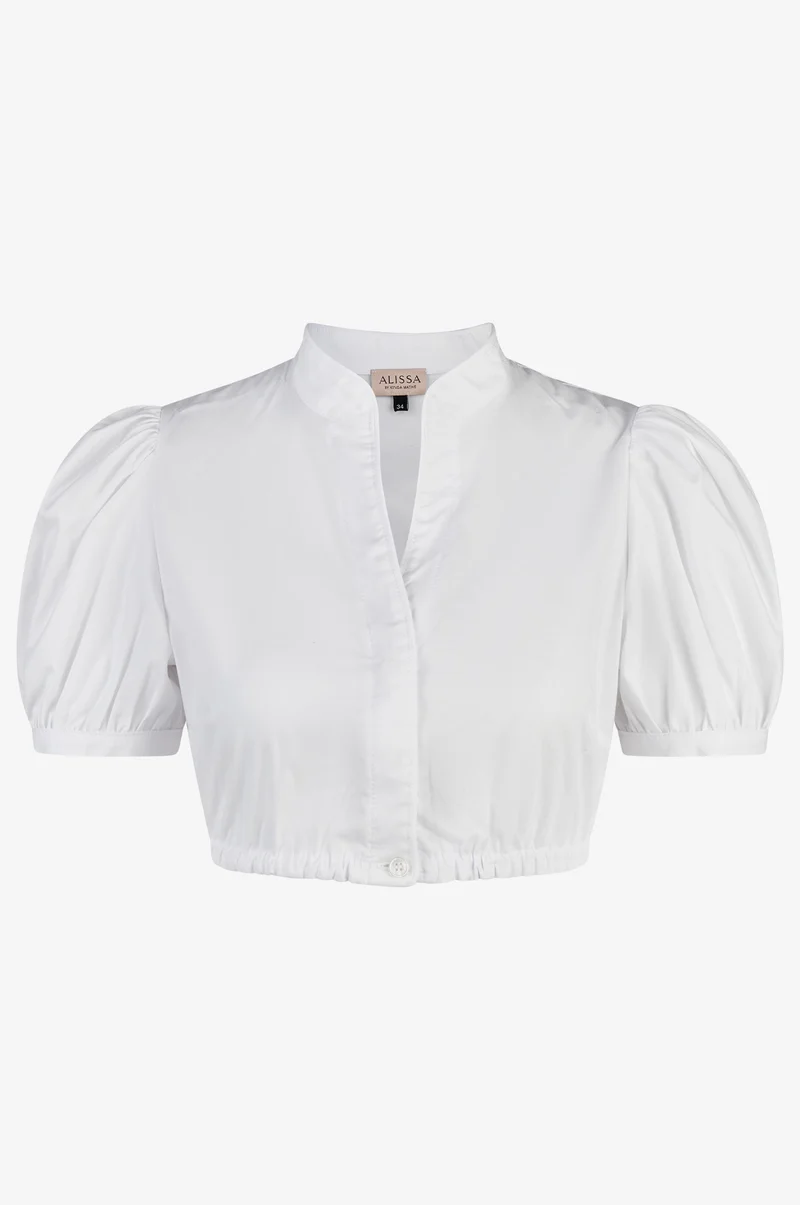 Dirndlbluse Gini in Weiß