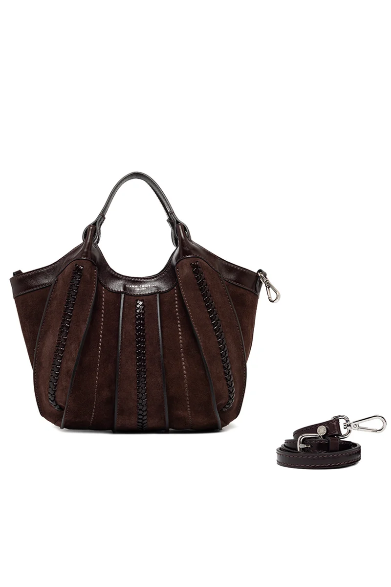 Gianni Chiarini Damen Handtasche Dua Espresso