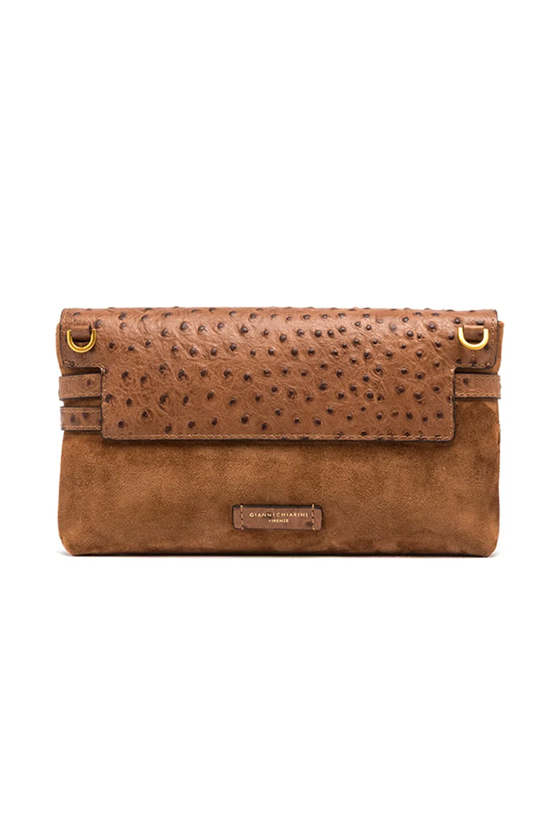 Gianni Chiarini Damen Clutch Belty Cognac