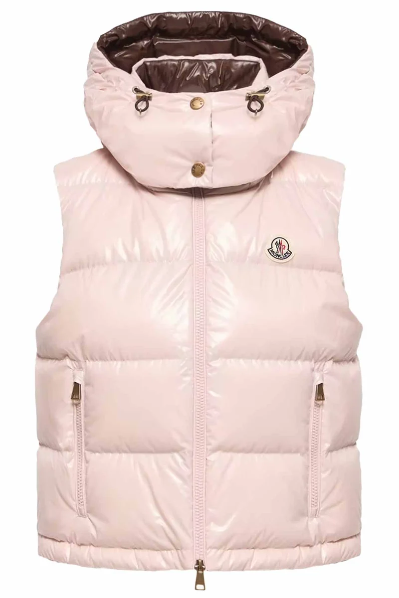 Moncler Damen Daunenweste Niverolle Rosa