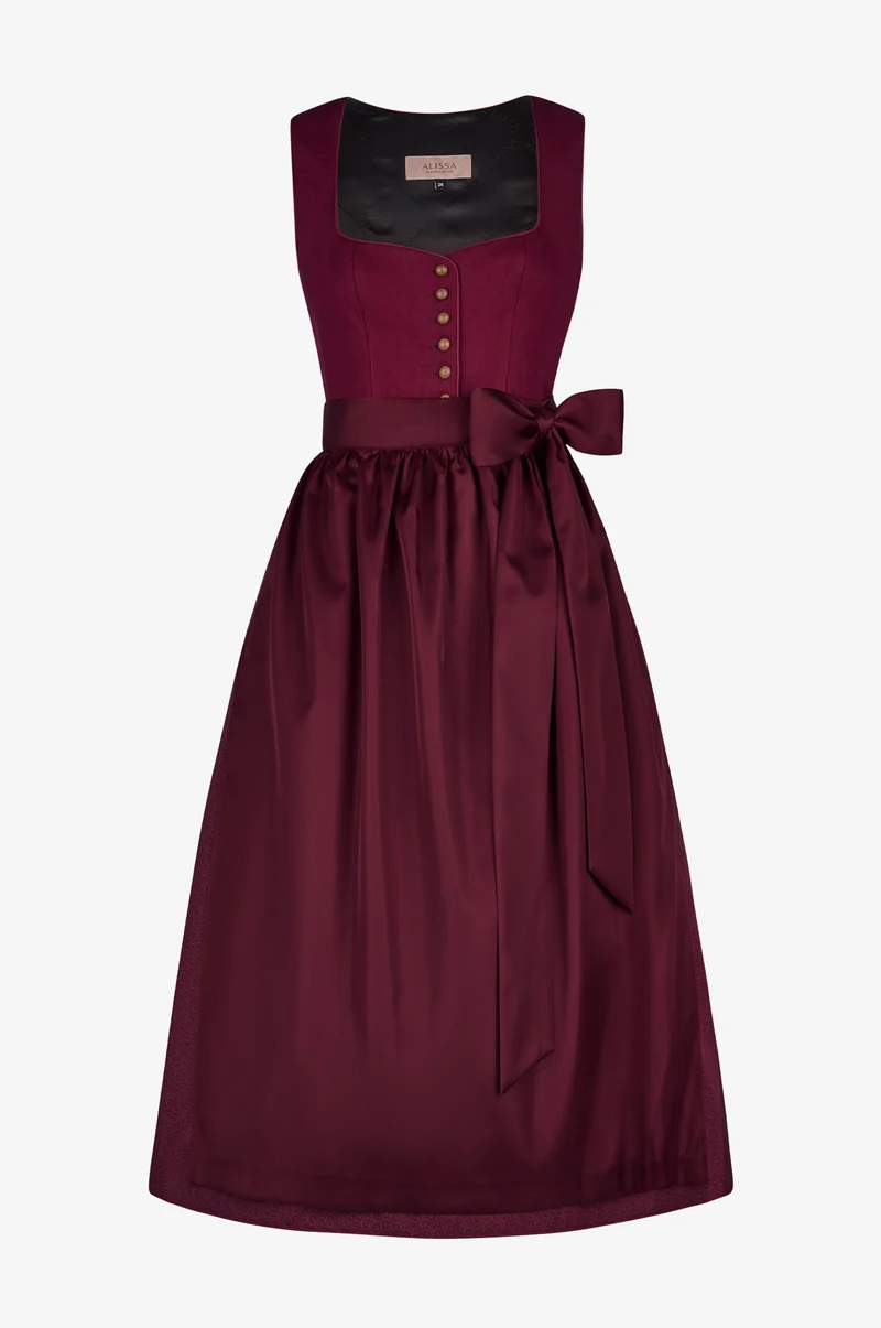 Dirndl Nora in Weinrot