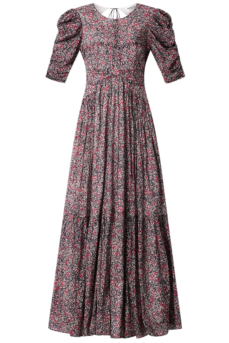 Isabel Marant Étoile Damen Maxikleid Sichellia Crushed Berry