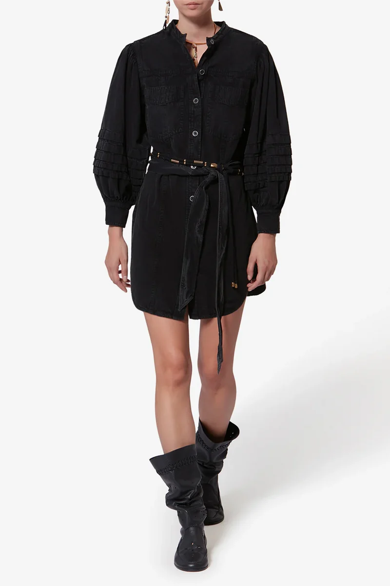 Isabel Marant Étoile Damen Kleid Moe Schwarz